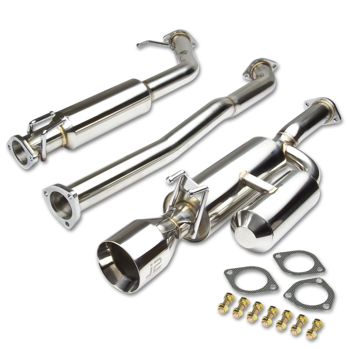 Amazon.com: J2 Engineering J2-CBE-034 Stainless Steel Dual Muffler